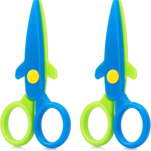 Airplane Design Toddler Safety Scissors