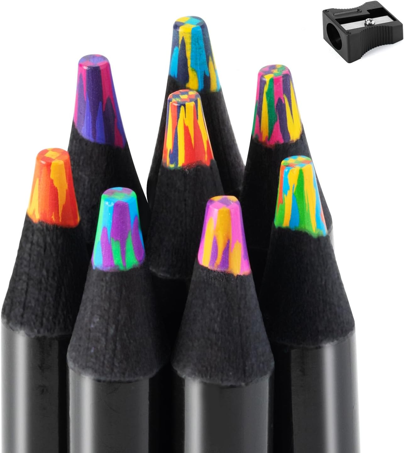 Rainbow Colored Pencils for Kids Coloring and Drawing