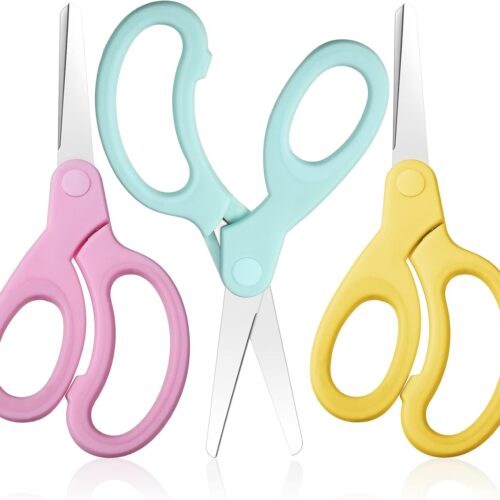 Left Handed Kids Scissors with Comfort Grip