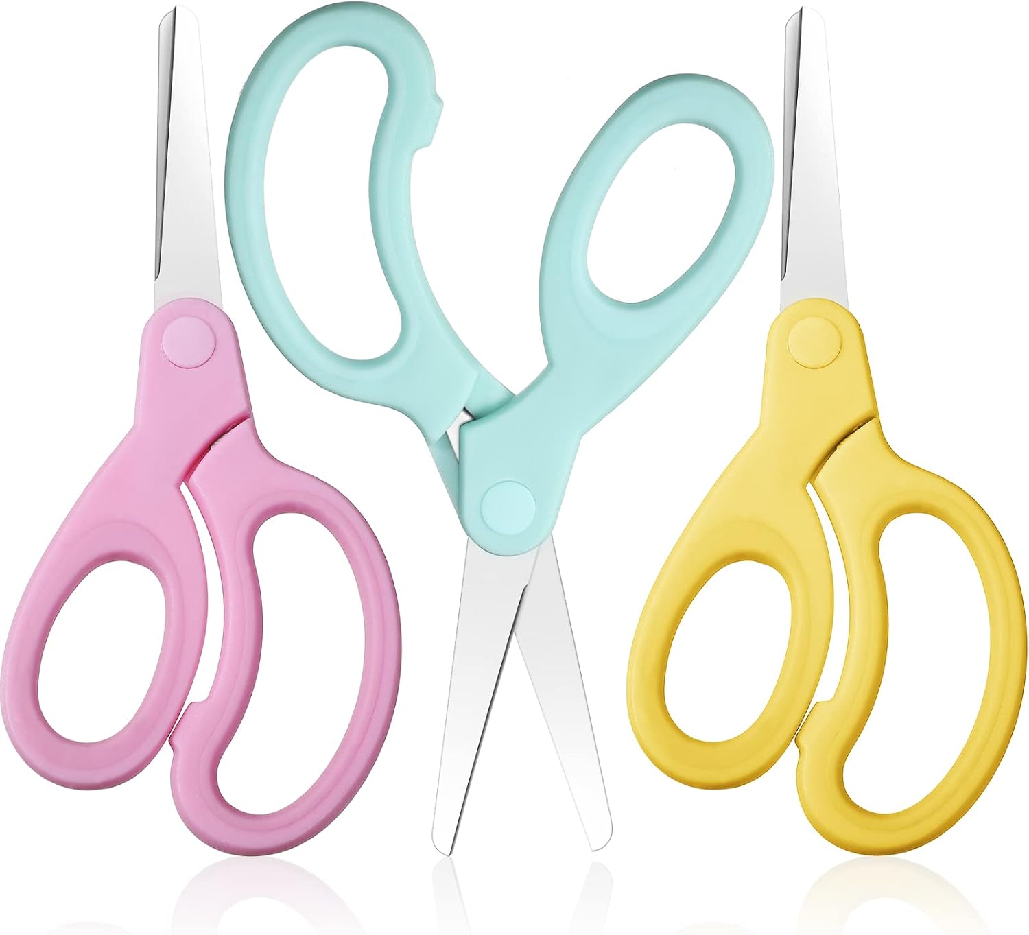 Left Handed Kids Scissors with Comfort Grip
