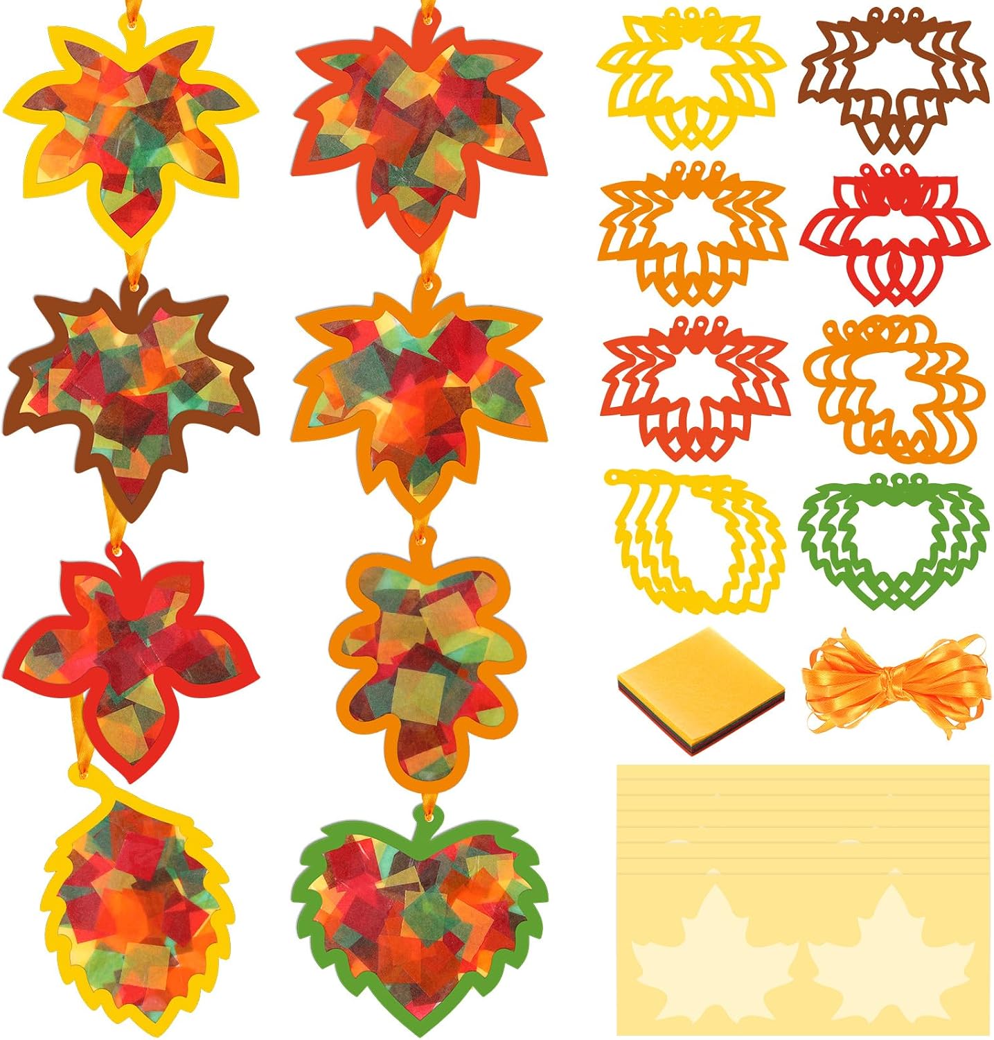 Fall Leaf Suncatcher DIY Craft Kit