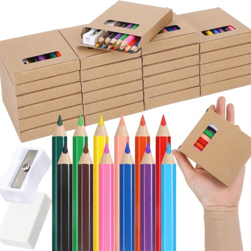Donut Pattern Colored Pencils for Kids
