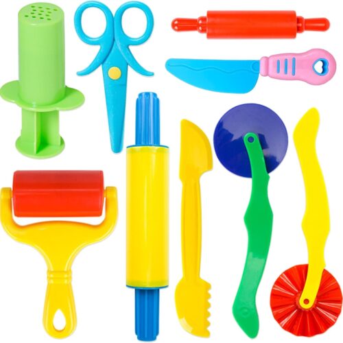 Kids Dough Toolkit with Rolling Pins and Cutters