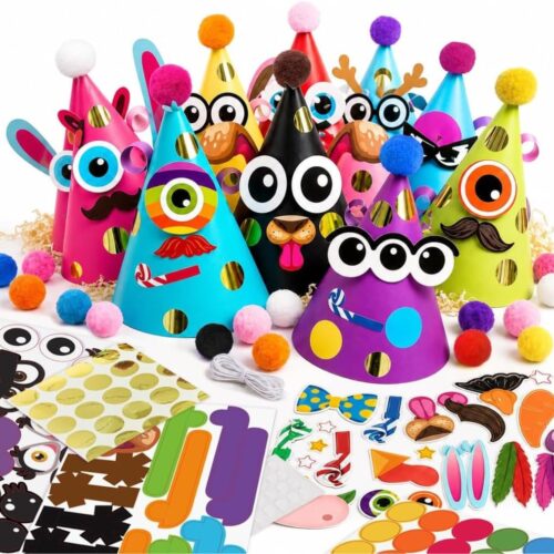 Kids Premium Art Gift Set DIY Party Hat Craft Kit