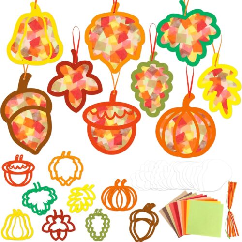 Autumn Suncatcher Craft Set for Kids