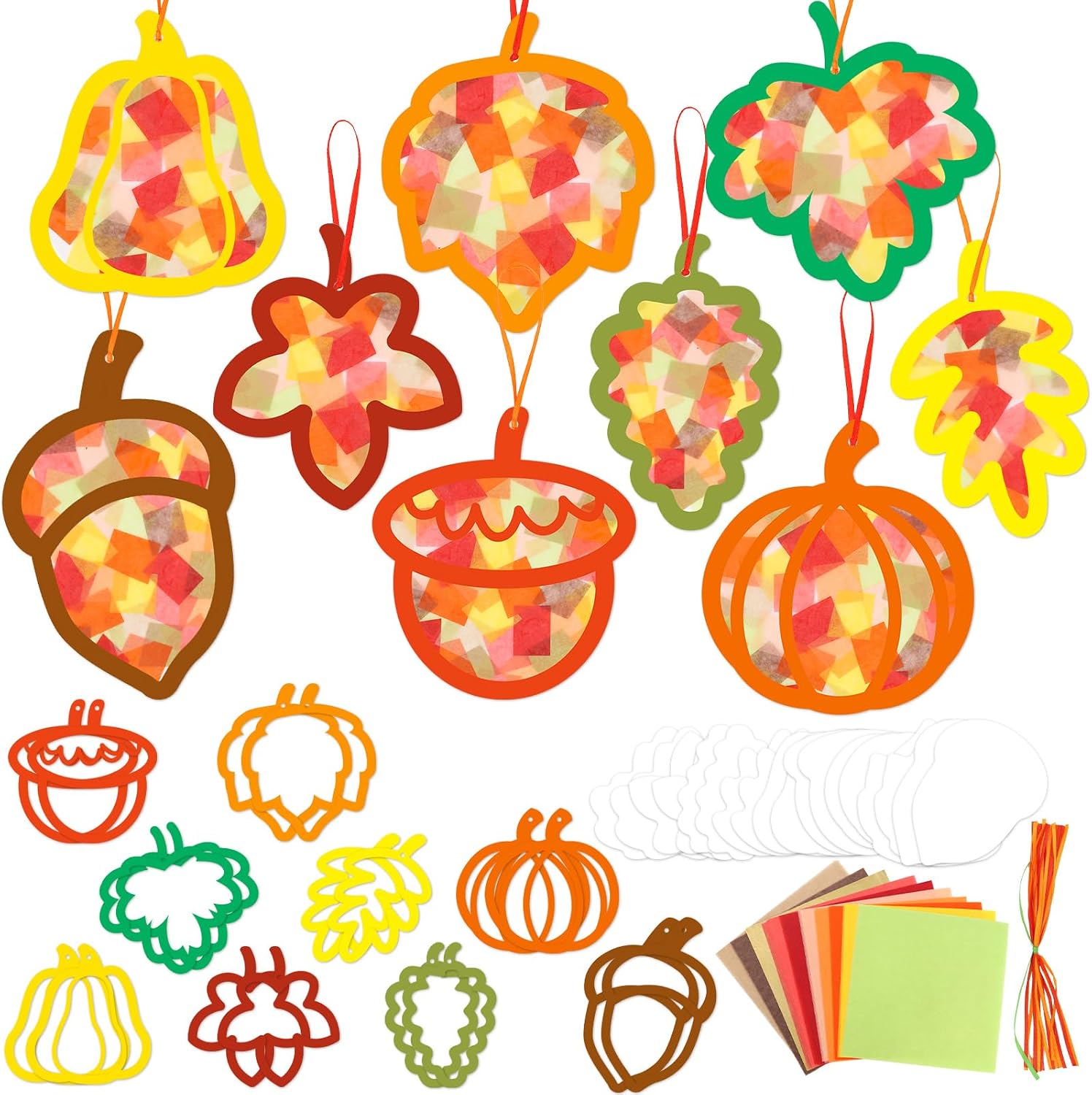 Autumn Suncatcher Craft Set for Kids