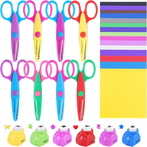 All in One Kids Craft Kit with Scissors and Punches