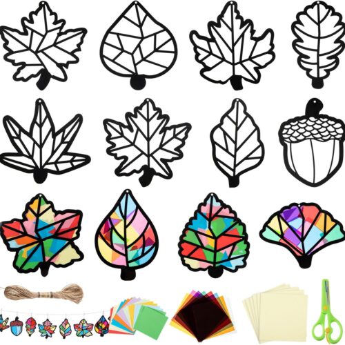 Thanksgiving Leaf Suncatcher Craft Kit