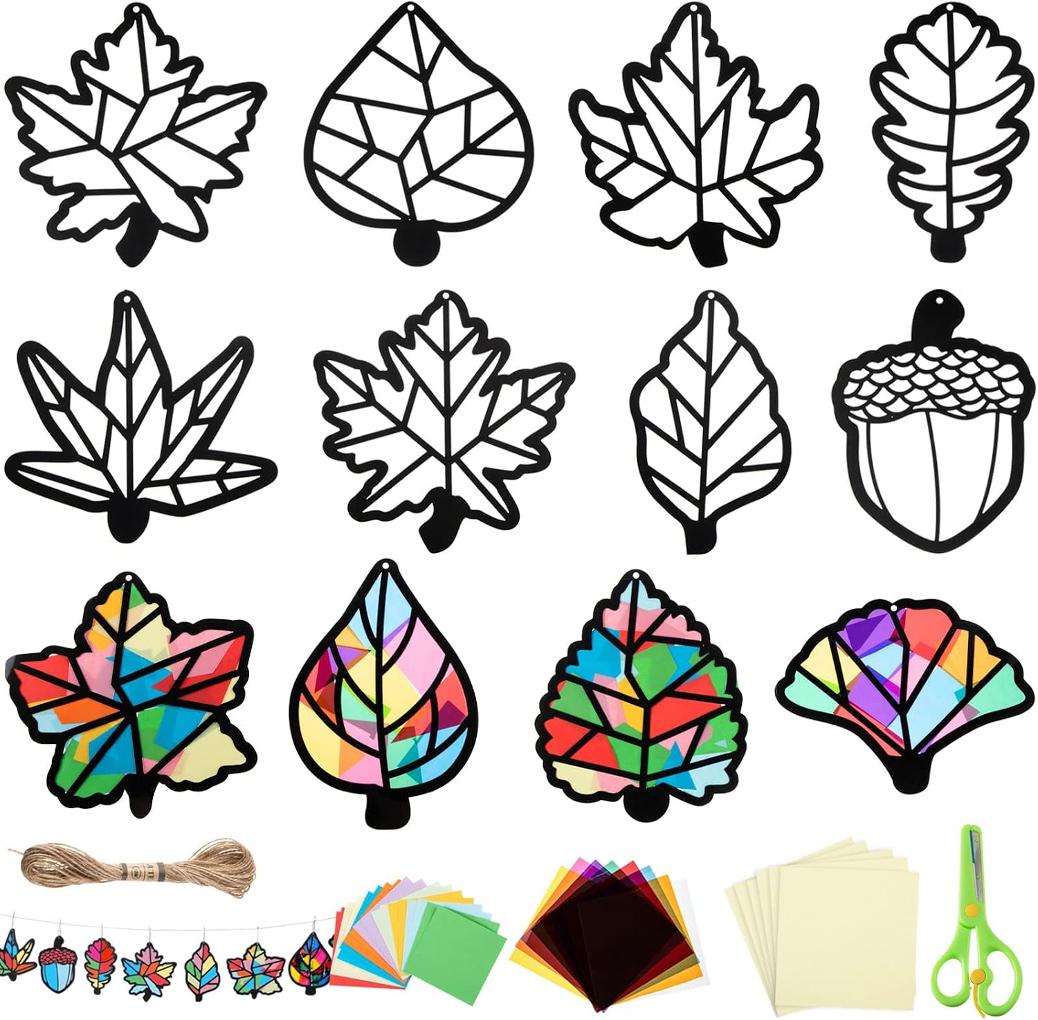 Thanksgiving Leaf Suncatcher Craft Kit