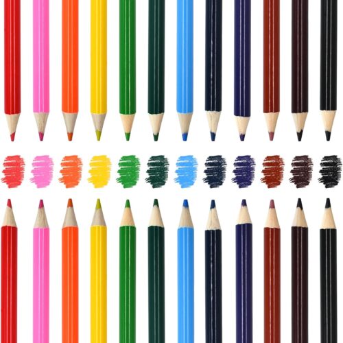 Mini Colored Pencils for Party Favors and Classrooms