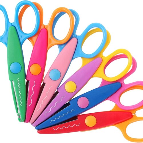 Creative Craft Scissors with Decorative Edge Patterns