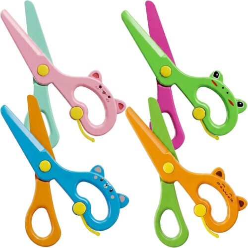 Rabbit Ear Preschool Safety Scissors with Spring Lever