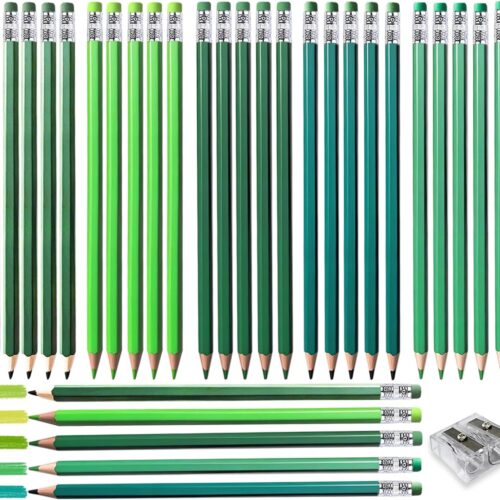 Mini Colored Pencils with Round Barrel and Sharpener