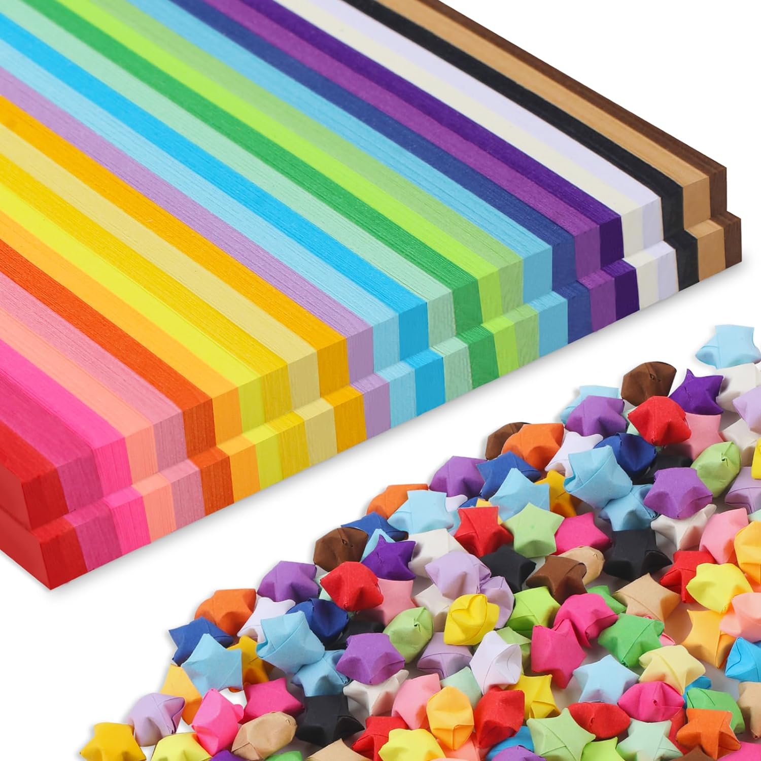 Star Origami Paper Strips for Crafts