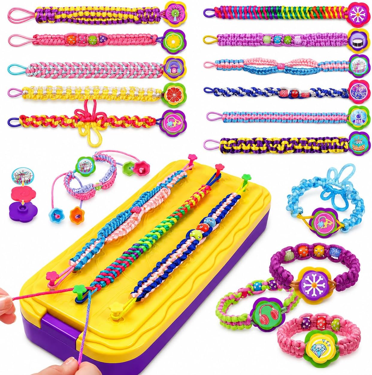 Kids Premium Art Gift Set Friendship Bracelet Maker Craft Kit