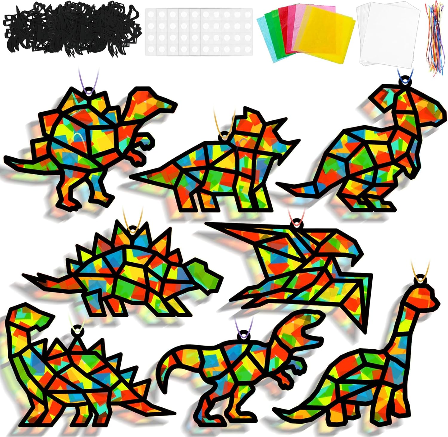 Dinosaur Suncatcher Craft Kit for Kids