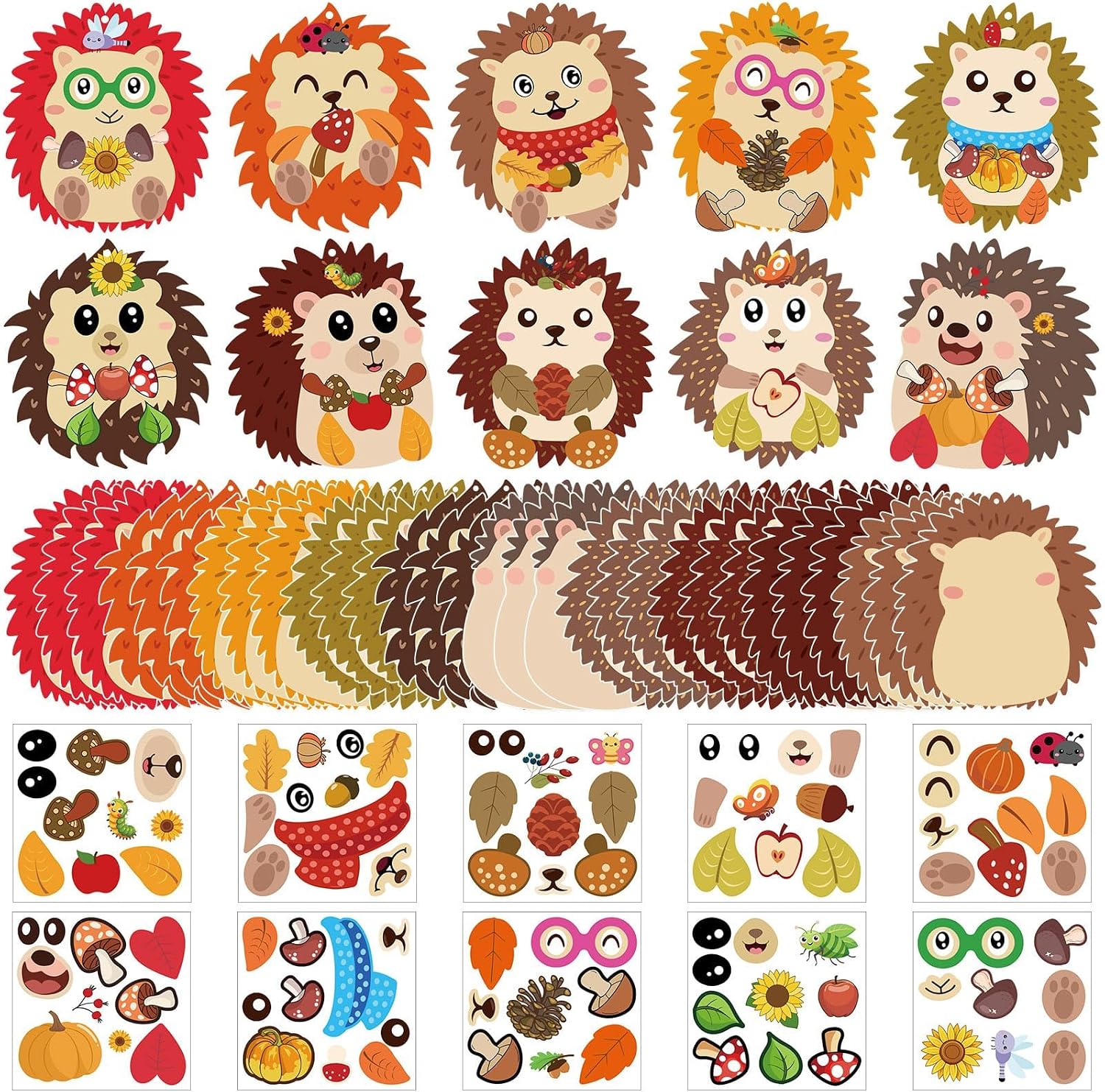 Kids Premium Art Gift Set Fall Hedgehog Craft Kit