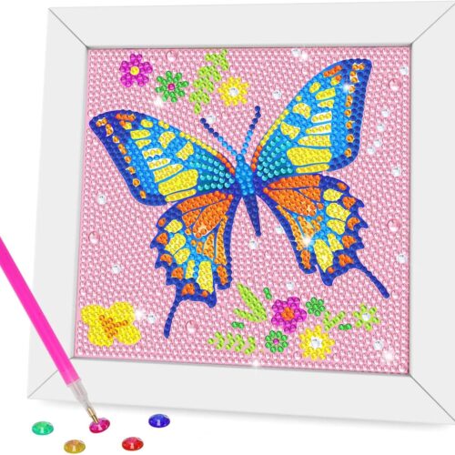 Kids Premium Art Gift Set Diamond Art Kit with Frame