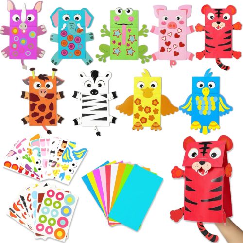 Animal Hand Puppet Craft Kit for Kids