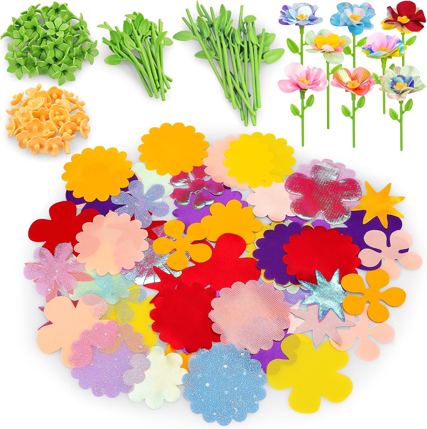 Kids Premium Art Gift Set DIY Fabric Flower Bouquet Maker Set